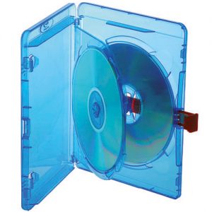 Blu-ray Disc Double Red Tag Case für 2 Discs mit Rückenhöhe 14,5 mm